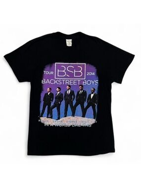 Backstreet Boys 2014 In a World Like This Concert Tour Black Shirt Size Small
